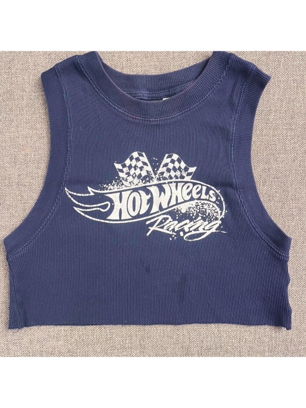 Good condition • Navy blue H&M crop top #croptop